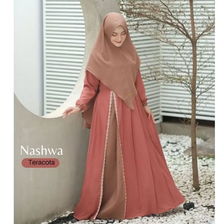 Oneset MOSLEEM DAILY | MORIST MOELA | N&D N&B Hijab Sister original Setelan Wanita