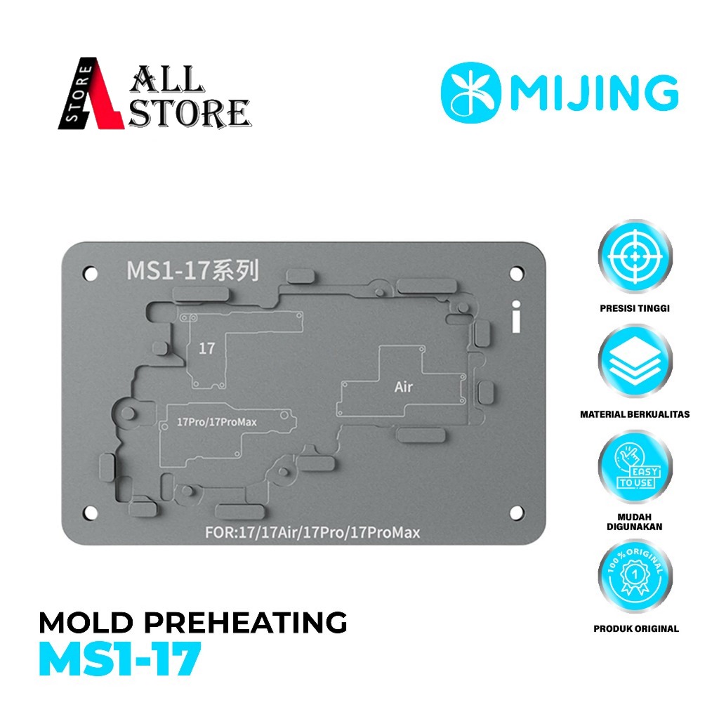 MIJING MS1-17 HEATING MOLD IPHONE 17 17 AIR 17 PRO 17 PRO MAX PREHEATING PLATFORM ORIGINAL - MOLD MI