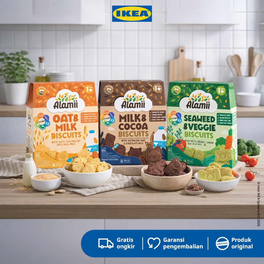 ALAMII Snack Biskuit Panggang Aneka Rasa 60gr