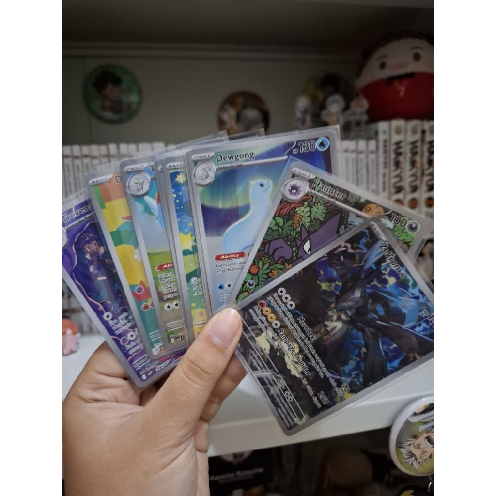 WTS (Pokemon Indonesia) Pokemon Card MA2 MA3 sv7s sv8s Zekrom N 210/193 AR, Trevenant Hop 204/193 AR