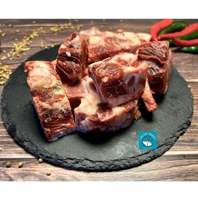 Daging Iga Sapi Gondrong / Beef Neck Bone Premium / Daging Iga Sop / Sup / Soup  DIJAMIN SEGAR dan B