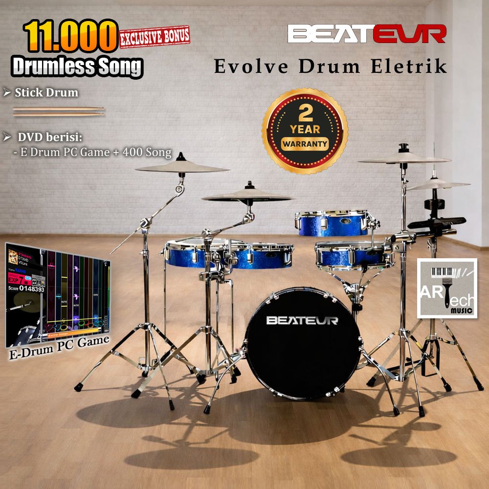 Drum Eletrik Beatevr Evolve  / Beat Evr Evolve Electric Drum / Evolve DrumEletrik / ElectricDrum