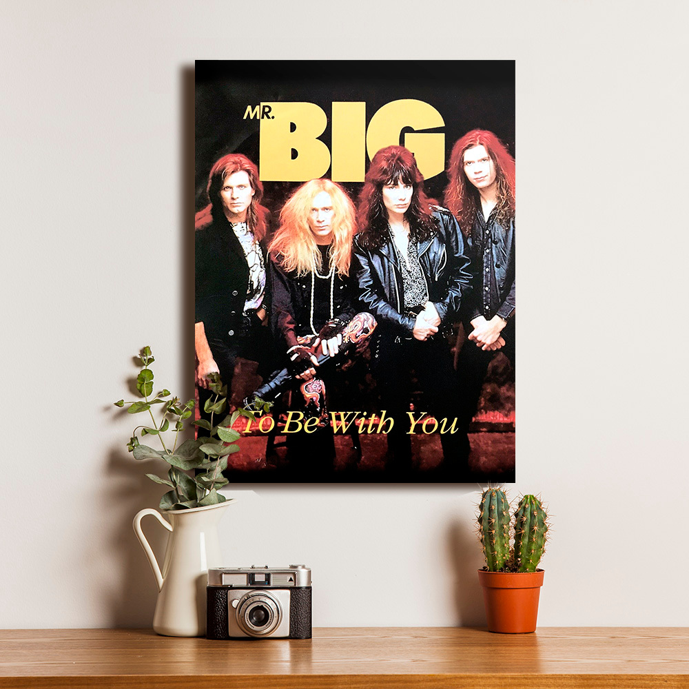 Poster Mr Big To Be With You Dekorasi Hiasan Pajangan Dinding Bingkai Kayu Vintage