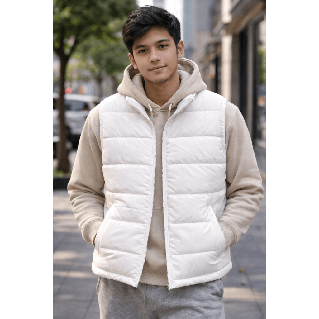 Grizzly Rompi Pria Dewasa Polos Jaket Jacket Rompi Vest Bodyvest Mantel Motor Biker Bikers Bahan Met