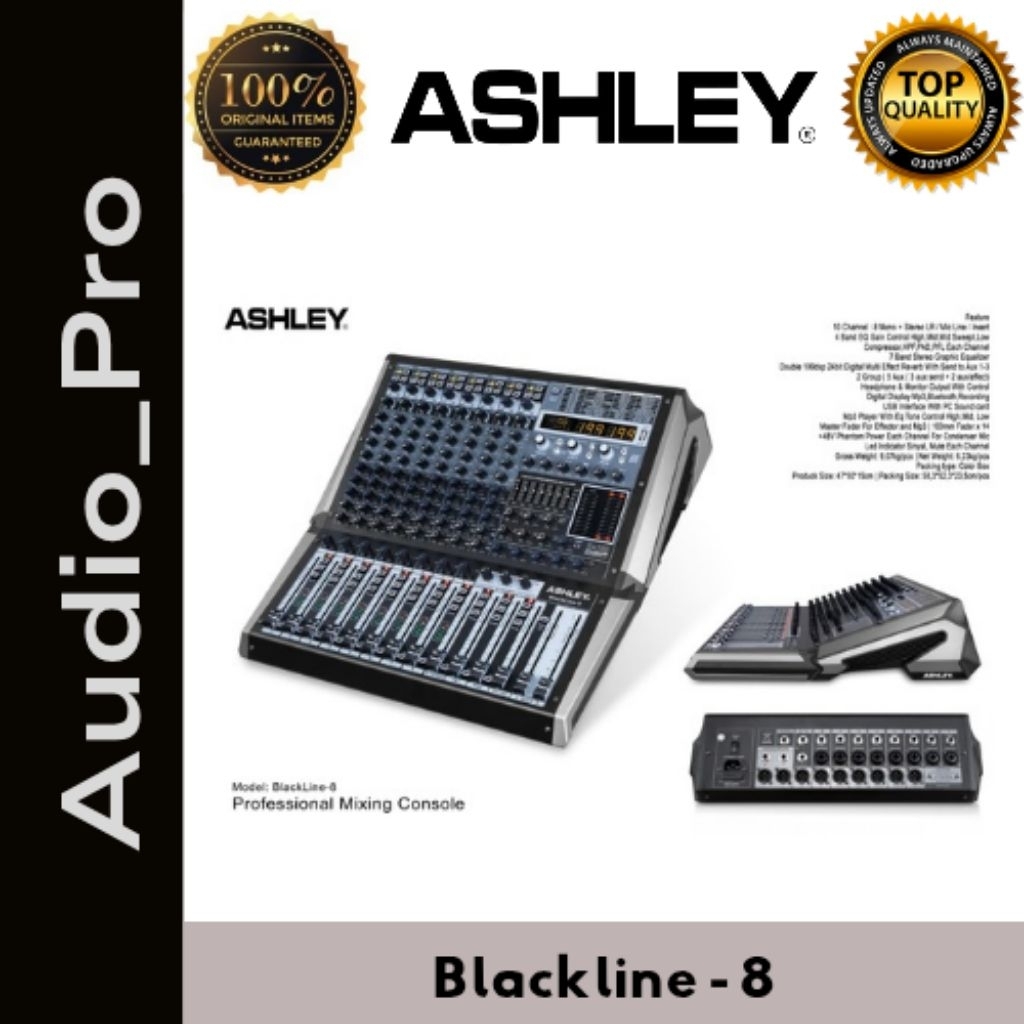 Mixer Ashley Blackline 8 Mixer 8 Chanel Ashley Original