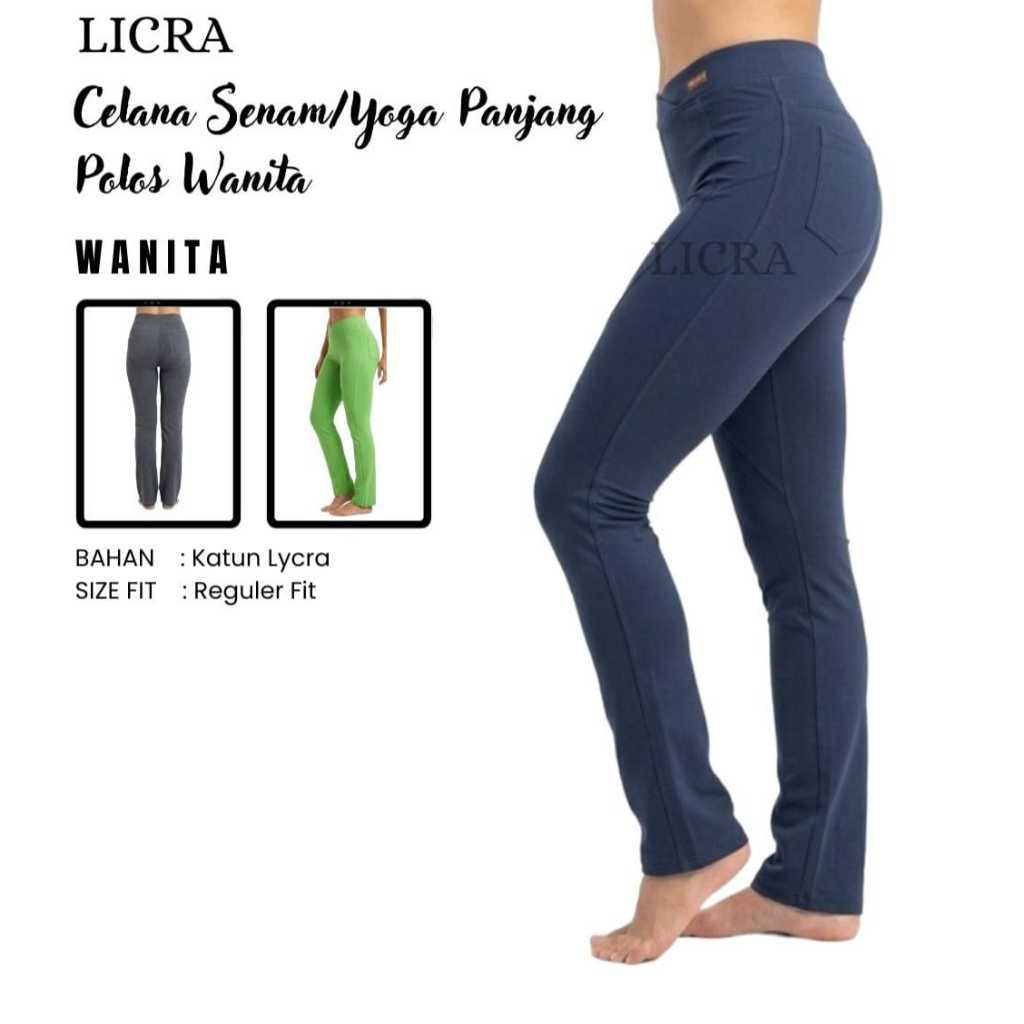 LICRA Celana Yoga / Senam Aerobic Wanita Remaja-Dewasa LY008