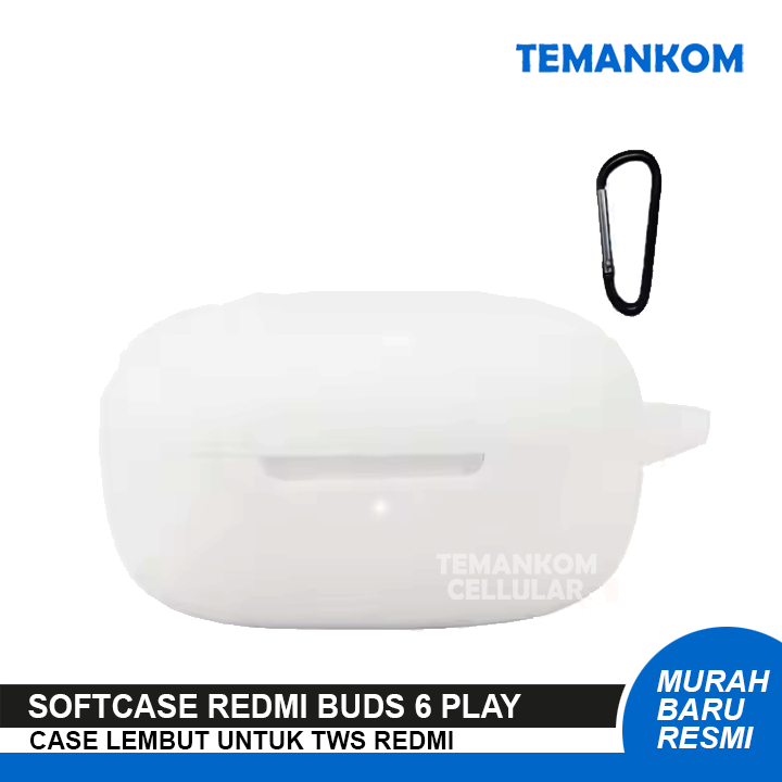Case Redmi Buds 6 play Case bening lembut TWS xiaomi REDMI BUD REDMIBUDS