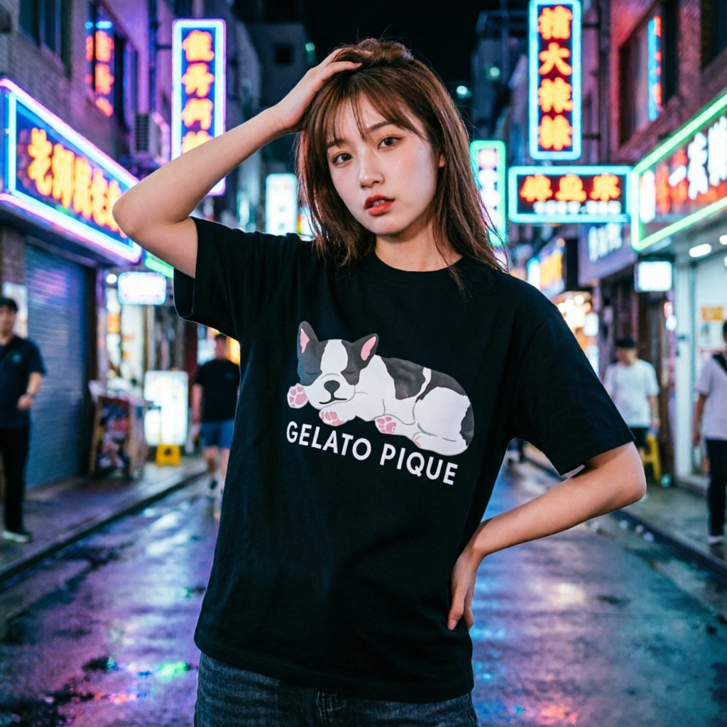 Gelato Pique Official Store Kaos Unisex Oversize T-shirt Anjing Boston Terrier Sablon Berkualitas Ba
