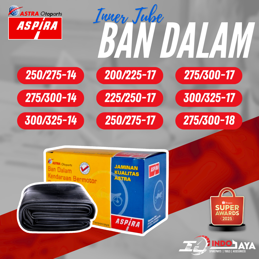 [BAYAR DI TEMPAT] BAN DALAM ASPIRA RING 14 / 17 / 18 / ASPIRA BAN DALAM MOTOR 70/90 - 80/90 - 90/90 