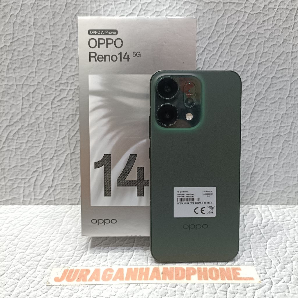 OPPO RENO 14 5G 12/256GB 8/256GB HP BEKAS SECOND FULLSET