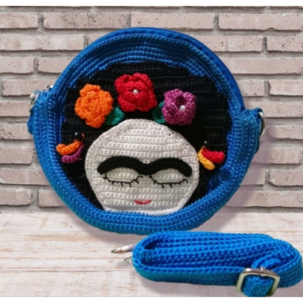 tas handmade rajut mexican girl