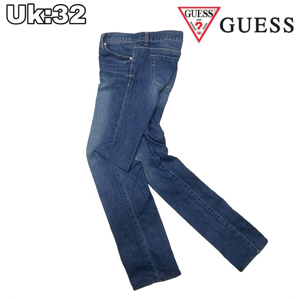 CG30 Celana Panjang Denim Chinos Skinny Guess 32  Long Pants Strech Levis Casual Blue Original Jeans