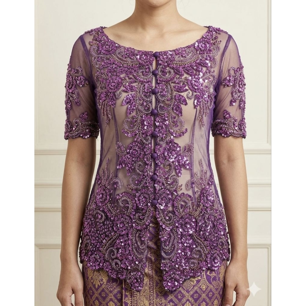 Kebaya Ungu Modern