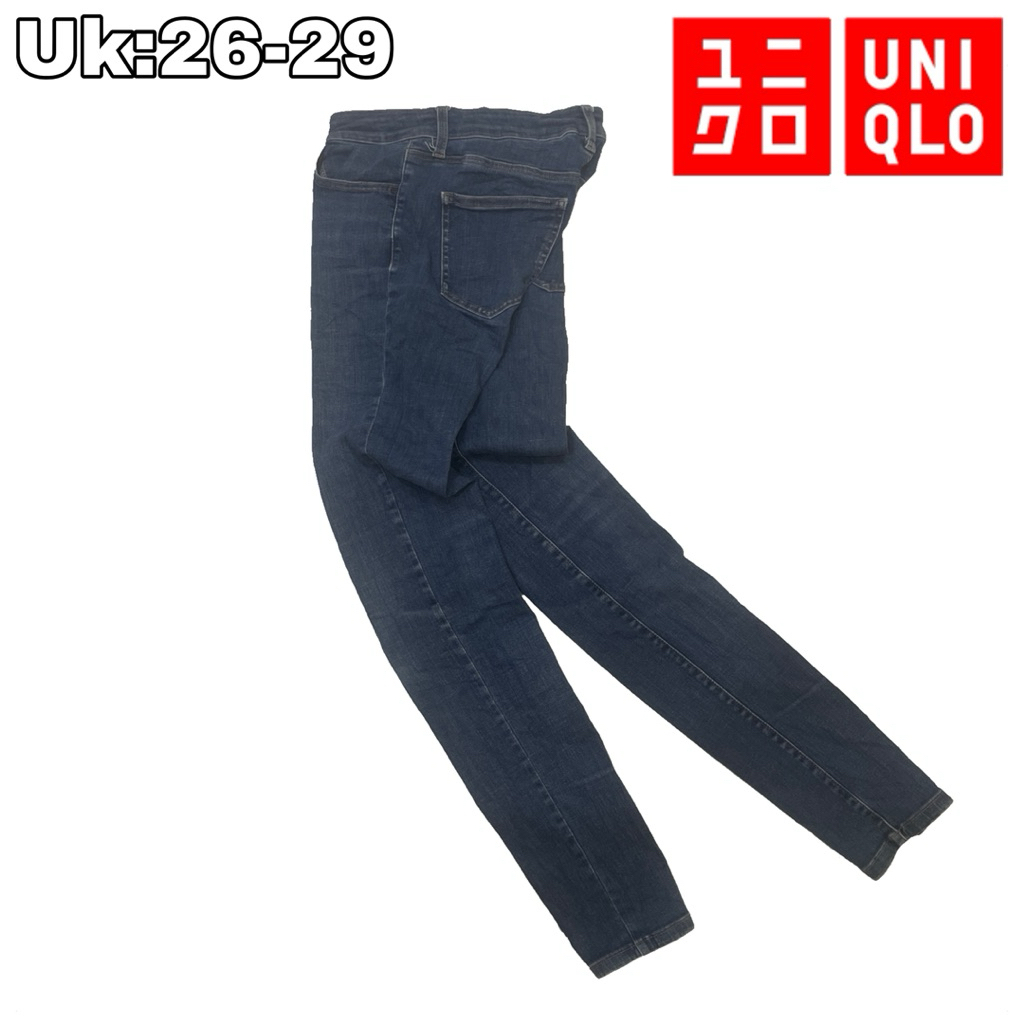 CG35 Celana Panjang Denim Chinos Skinny Uniqlo 21-30  Long Pants Strech Levis Casual Blue Original J