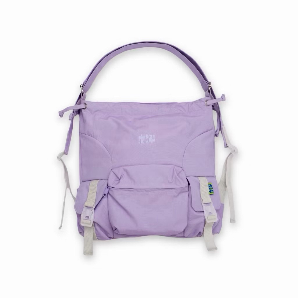 tas ikat iket lilac tas preloved backpack lucutas serut