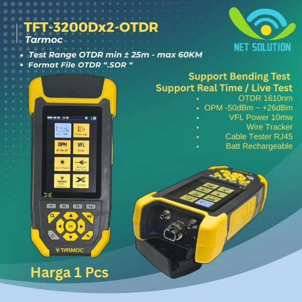 Tarmoc TFT-3200D-OTDR | Fiber Optic mini OTDR 1310/1550nm 60KM