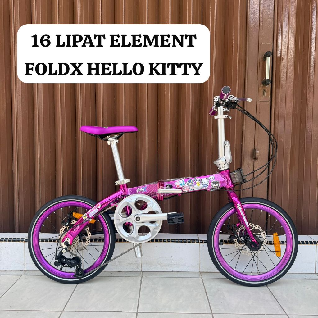 (BATAM) Sepeda Lipat 16 Element Foldx Hello Kitty Sanrio
