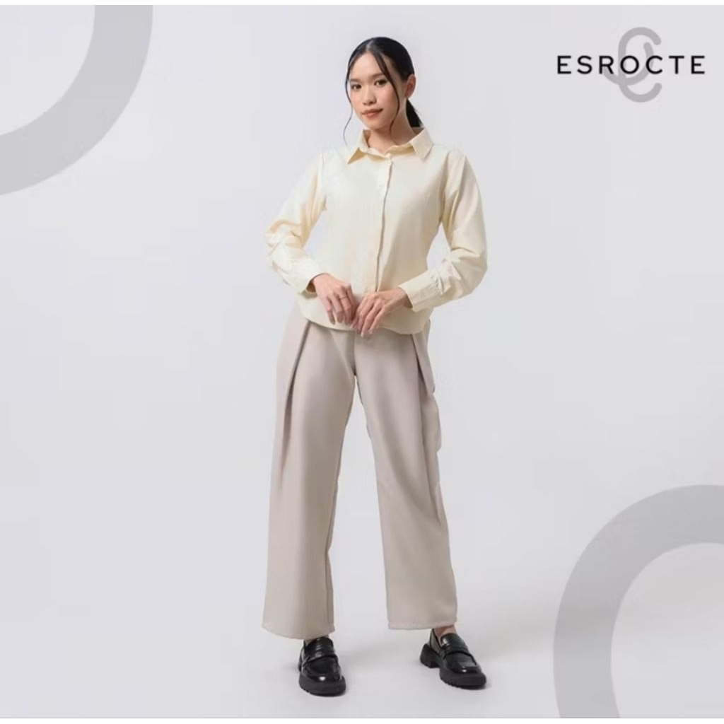 Esrocte Luna Top || Kemeja Katun Slim Fit Wanita Esrocte
