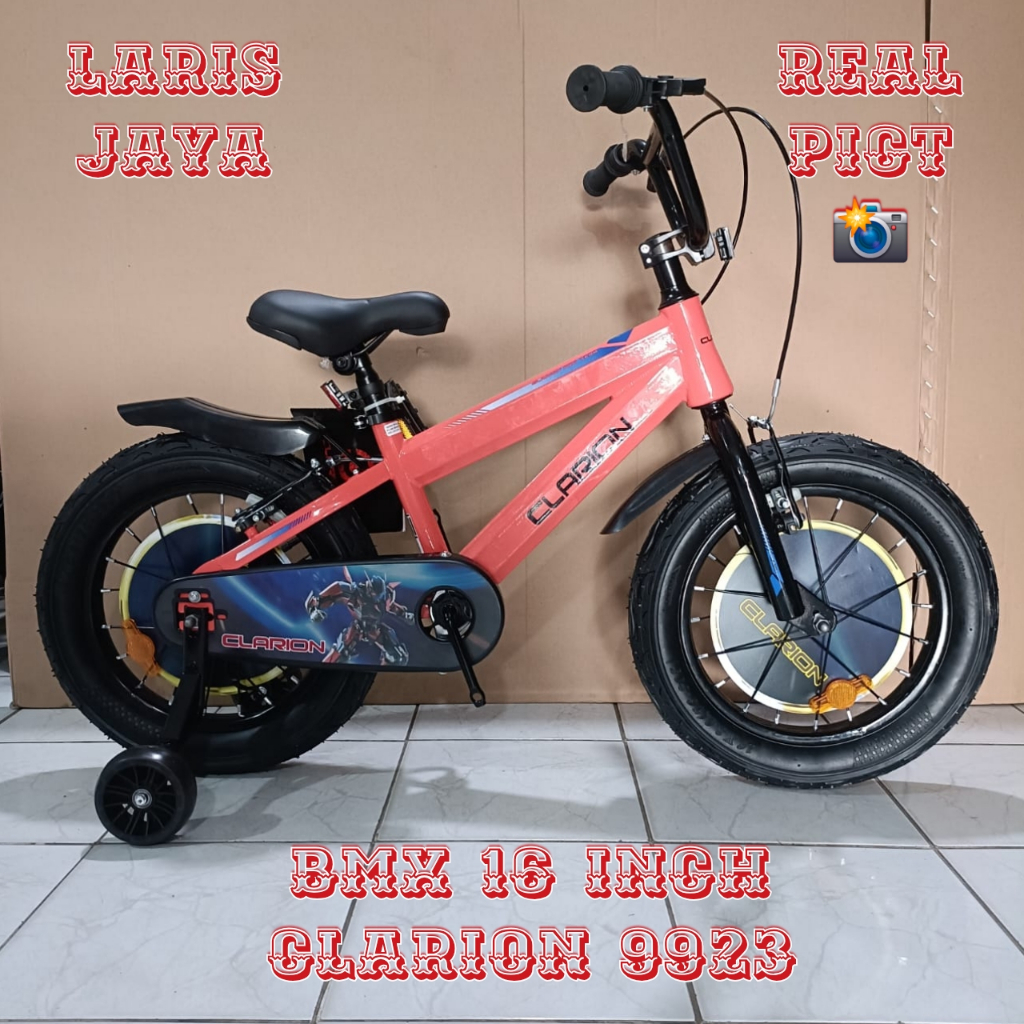BONUS BELL SEPEDA ANAK LAKI LAKI BMX 16 CLARION TERBARU, SEPEDA BMX 16 PHOENIX ANGRYBIRDS BAN BESAR