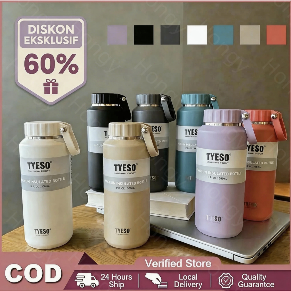 Botol Minum Termos Tumbler Olahraga Stainless Steel 500ml Tahan Panas Dingin Portable