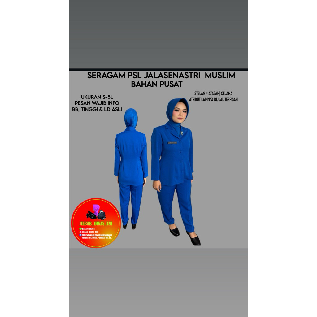 SERAGAM PSL JALASENASTRI MUSLIM