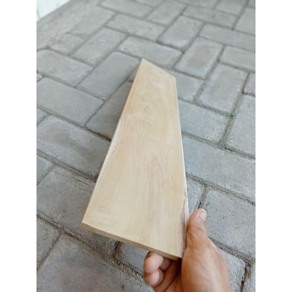 papan bahan raskam kayu jati asli