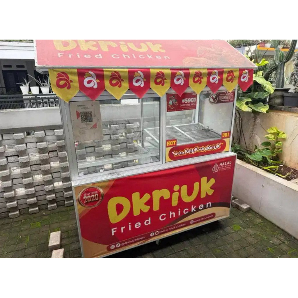 DIJUAL CEPAT, Gerobak Dkriuk beserta perlengkapannya