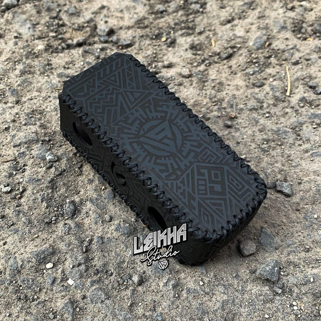 Pouch Softcase Asteck San S101 Pelindung Kulit Hitam Anti Gores