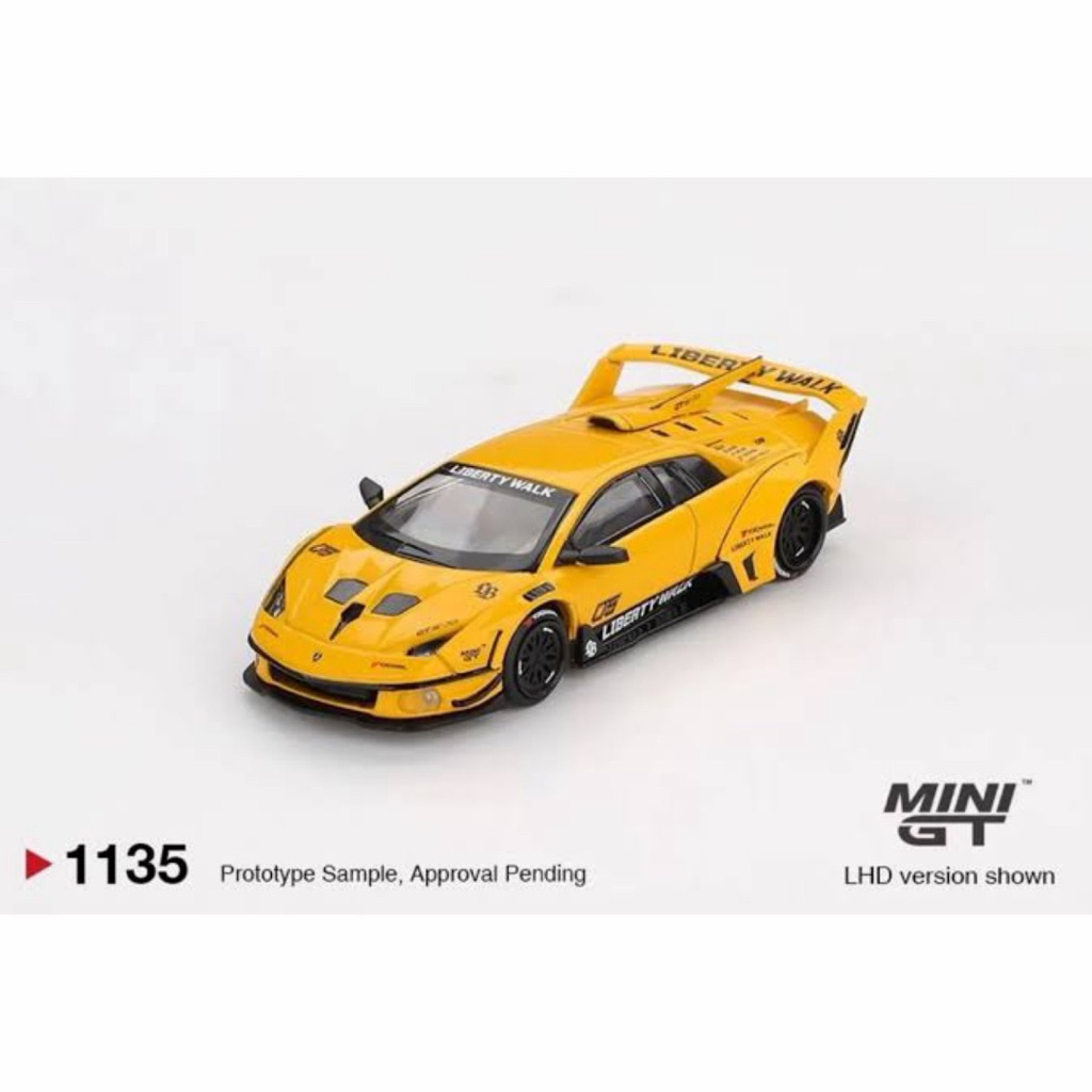 MINI GT 1135 LAMBORGHINI LB-SILHOUETTE WORKS MURCIELAGO GT EVO YELLOW BLISTER