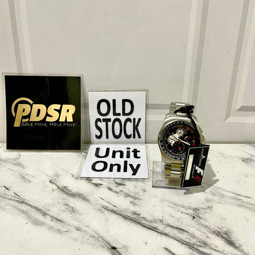 JAM TANGAN F1 FORMULA ONE SLVR F-5015G JACQUES LEMANS CHRONO UNIT ONLY ORIGINAL RESMI