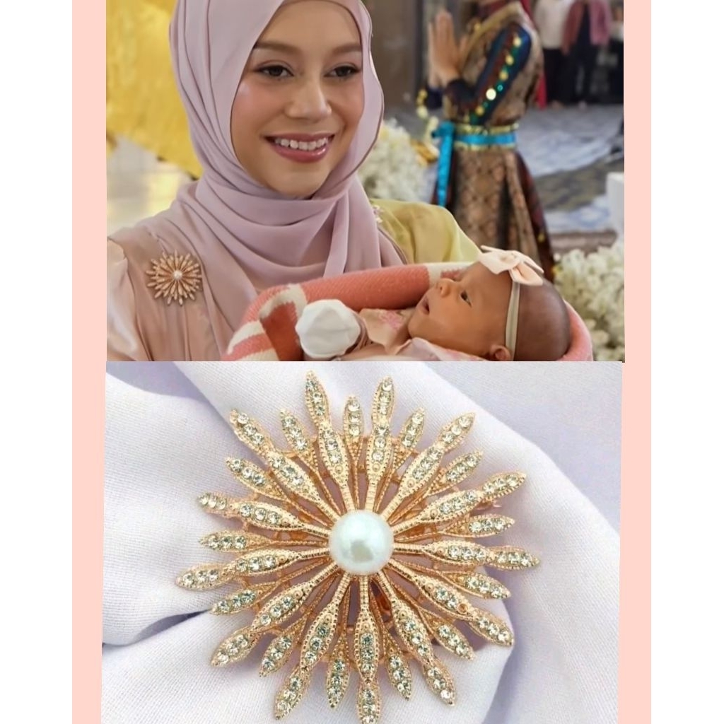 Bros peniti jilbab premium terbaru kekinian / bros peniti hijab premium / bros mewah / bros sultan