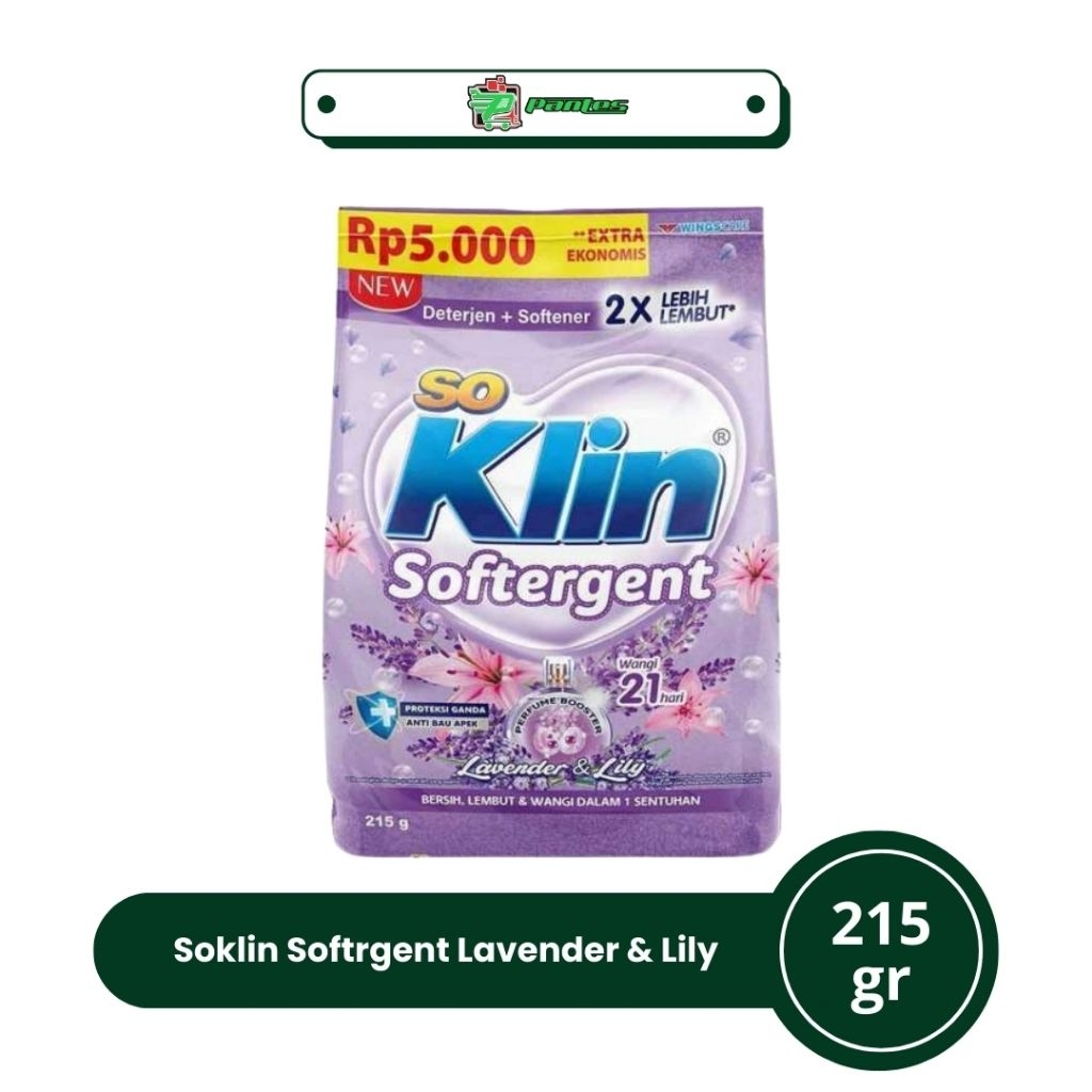 SOKLIN 215G - SABUN CUCI BAJU