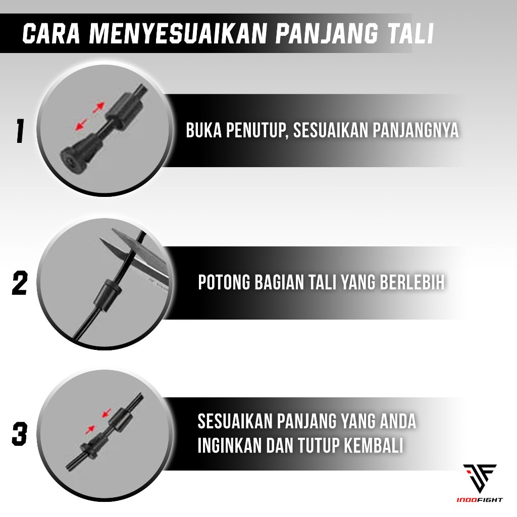 sale Skiping Olahraga Lompat Tali Skipping Rope Indofight Skipping Jump Tali Skipping Olahraga
