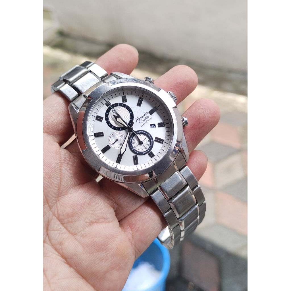 jam tangan original Alexandre Christie pria second bekas preloved