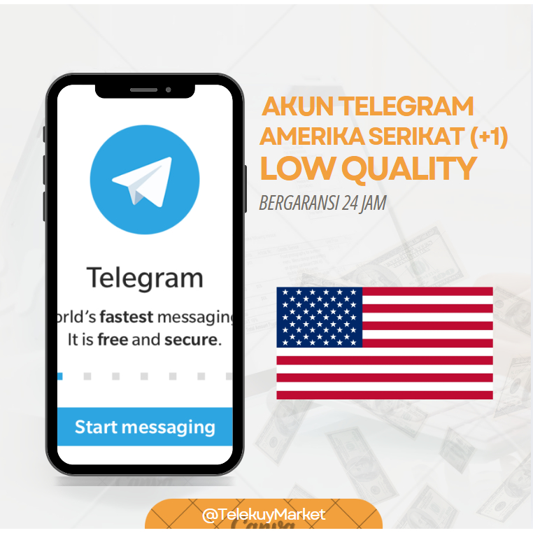 Akun Luar Negeri Siap Pakai Telegram Amerika - Bergaransi Login