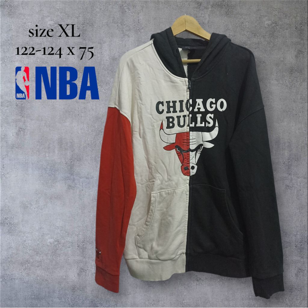 hoodie zipper nba Chicago Bulls sz XL