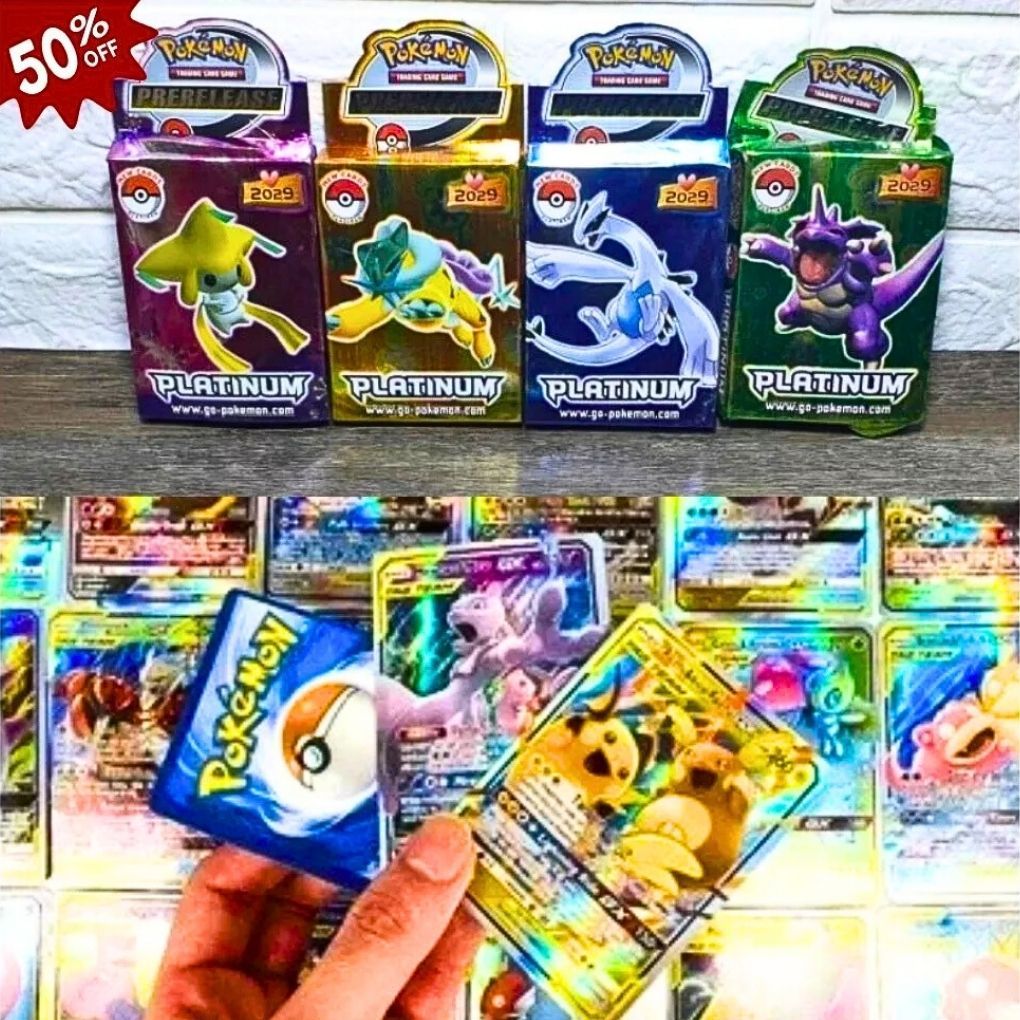 Mainan Kartu Pokemon Isi 25 Kartu - Motif Acak, Ukuran 6,5x9cm, Bahan Tebal dan Tahan Lama