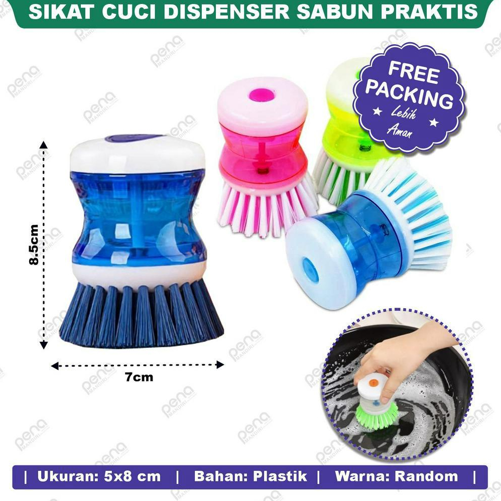[Sikat Dispenser] Alat Sikat Piring Panci Wajan Inovatif / Botol Inovatif
