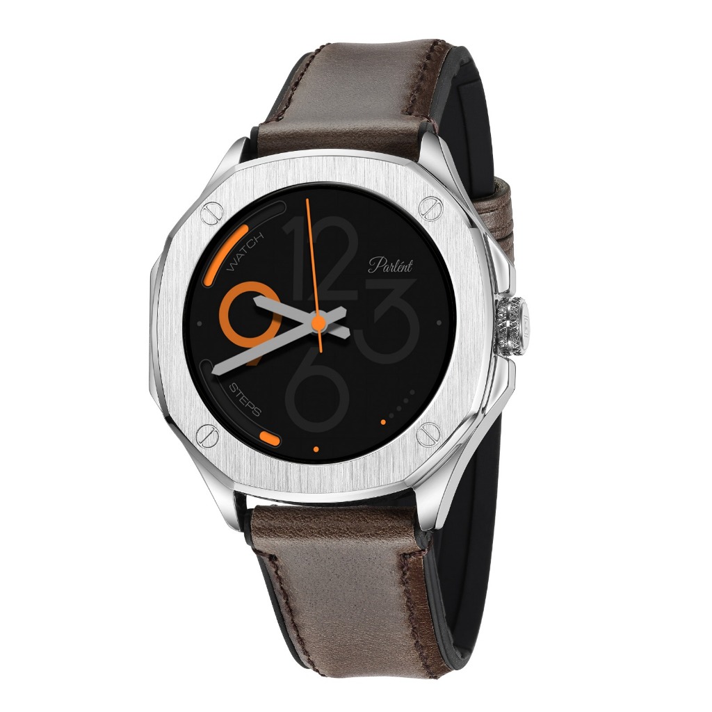 Smartwatch Parlent Gallant Active With Dual Material Strap (Leather on surface and rubber on base)