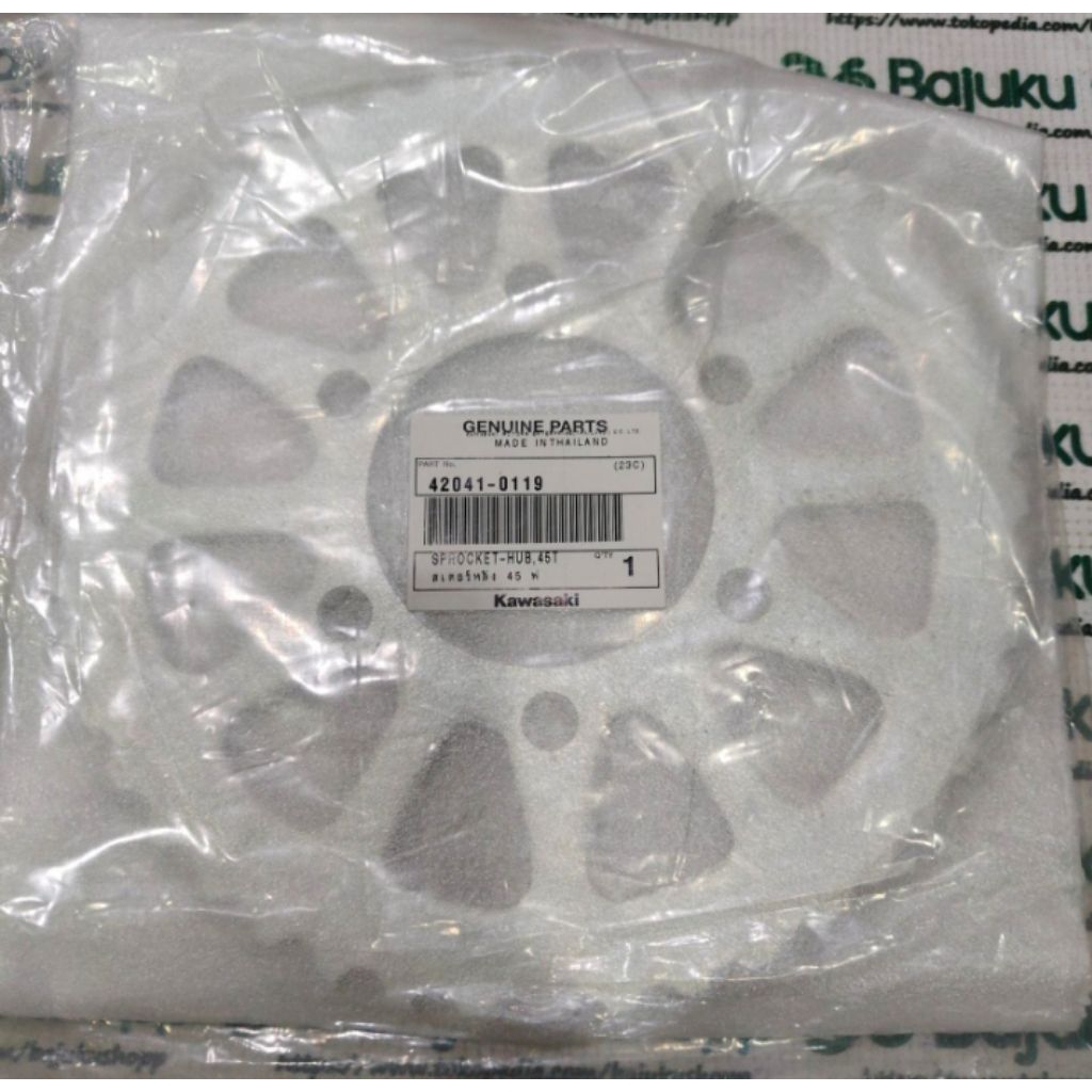 GEAR GIR BELAKANG 45T Z800 Z800 ABS