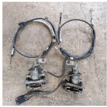 Caliper kaliper set kabel seling tuas handrem handbreak cakram roda belakang kanan kiri bekas mobil 