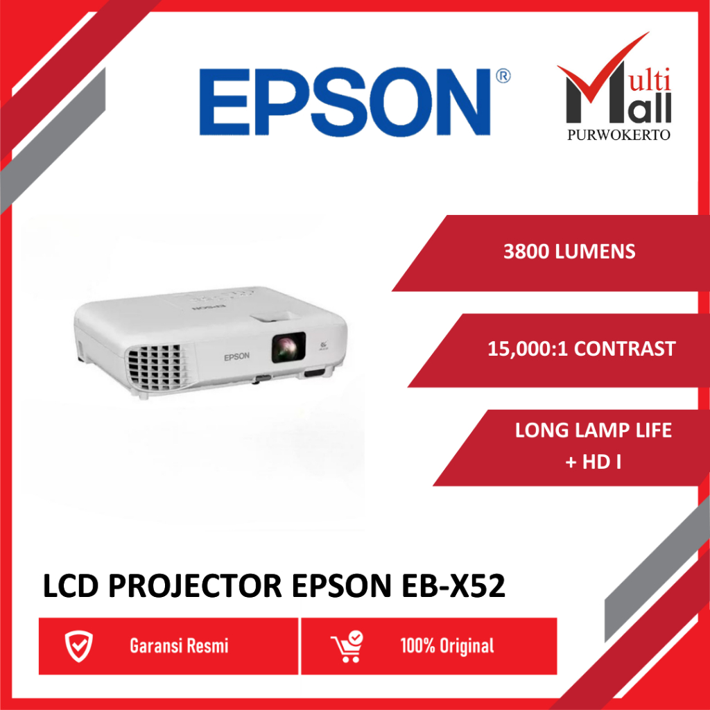 EPSON PROJECTOR EB X52 EB-X52 PENGGANTI EPSON PROJECTOR EB X51