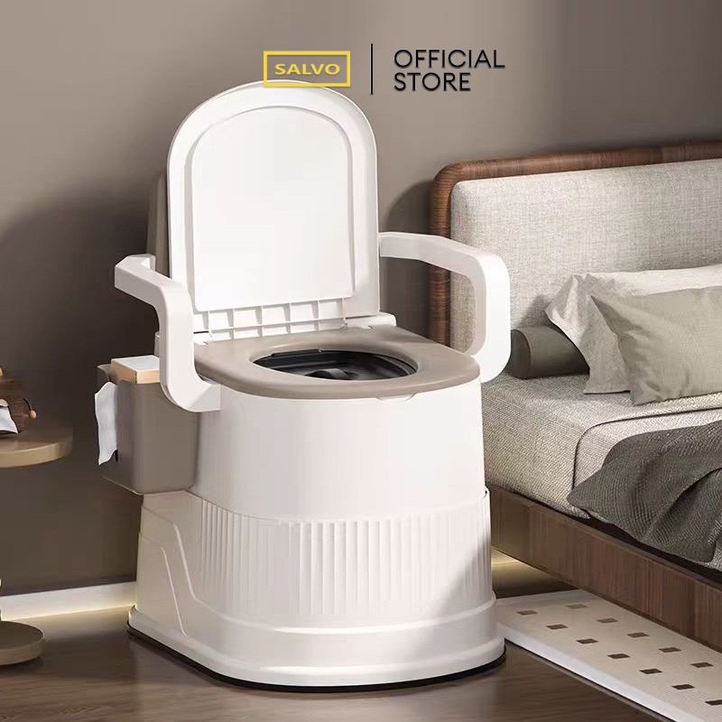 Salvo Closet Duduk Toilet Portable Kursi Toilet Duduk ToiletTraining Anak Toilet Duduk Pispot Dewasa