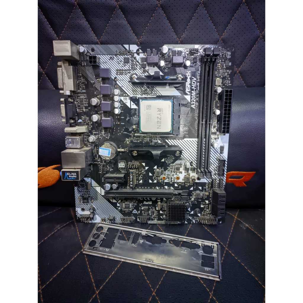 Processor AMD Ryzen 3 2200G Motherboard Asrock A320M hdv AM4