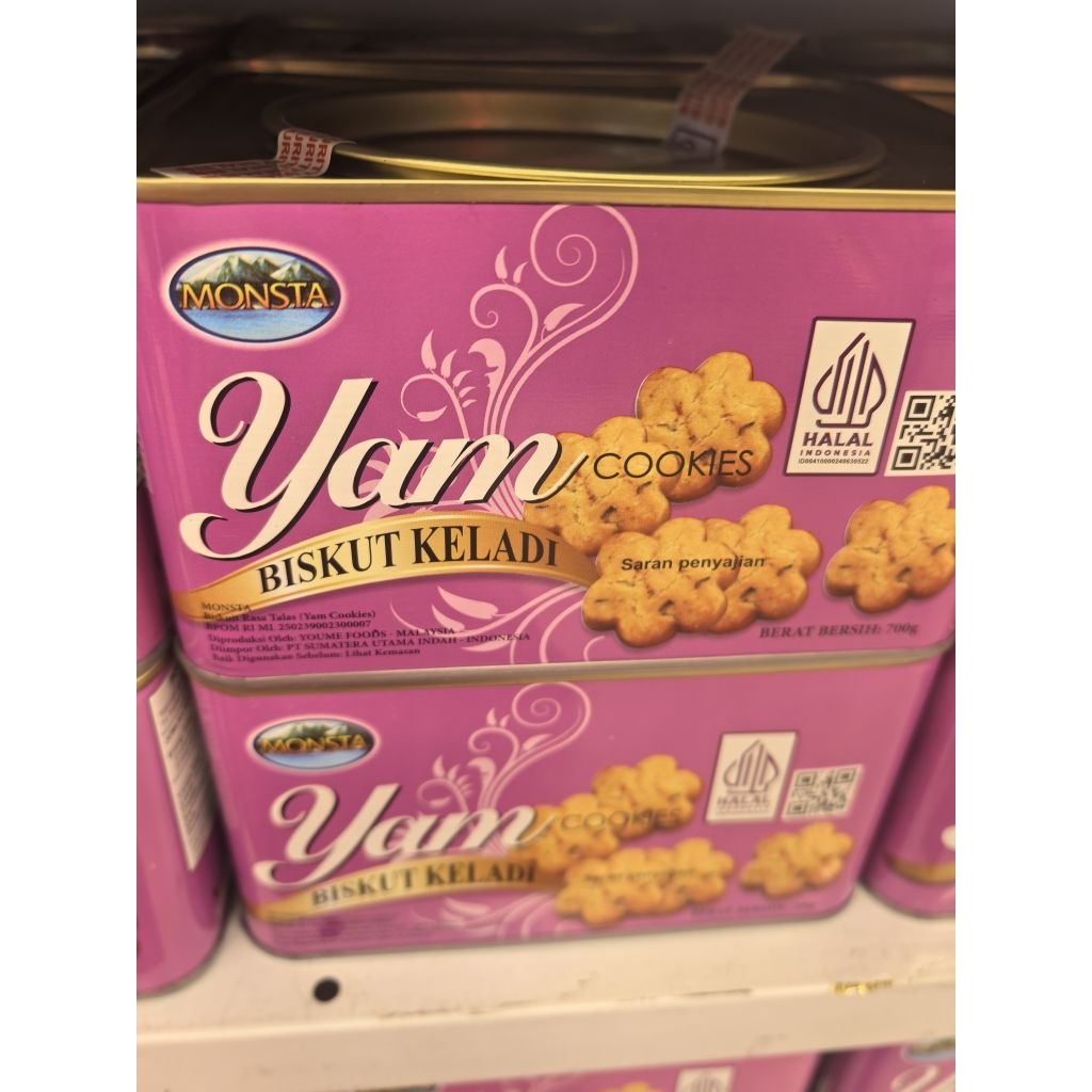 MONSTA YAM KALENG. MONSTA KELADI COOKIES. COOKIES KELADI. BISKUIT KELADI. YAM KELADI. YAM COOKIES. K