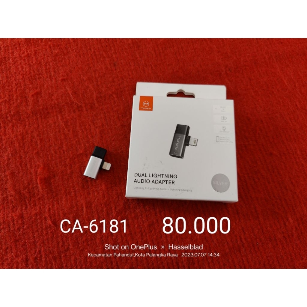 Mcdodo Dual Lightning Audio Adapter