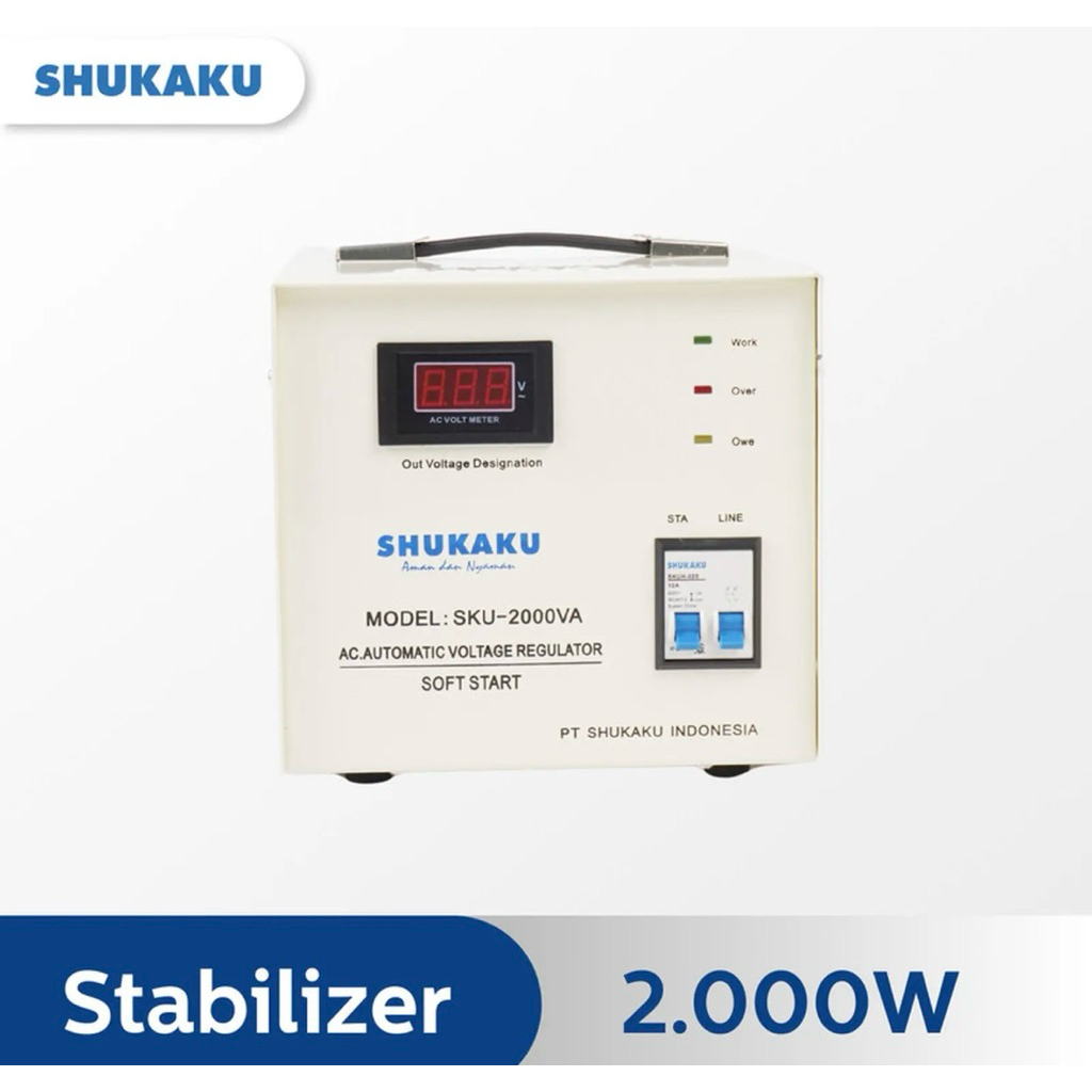 Stabilizer shukaku 2000W 3000W 5000W 1P stabilizer listrik