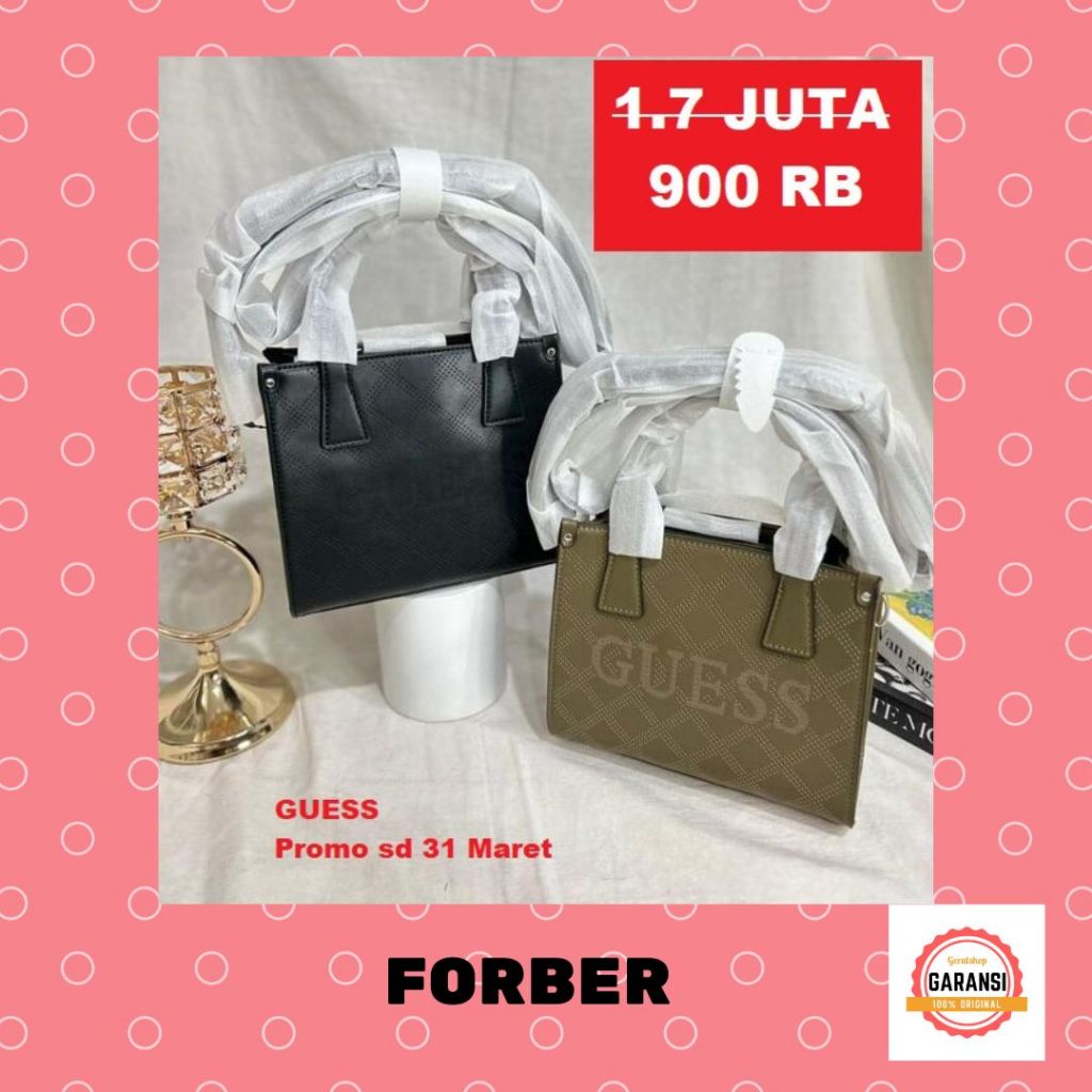 Tas Guess seri SILVYE LUXURY satchel bag 100% Original Store