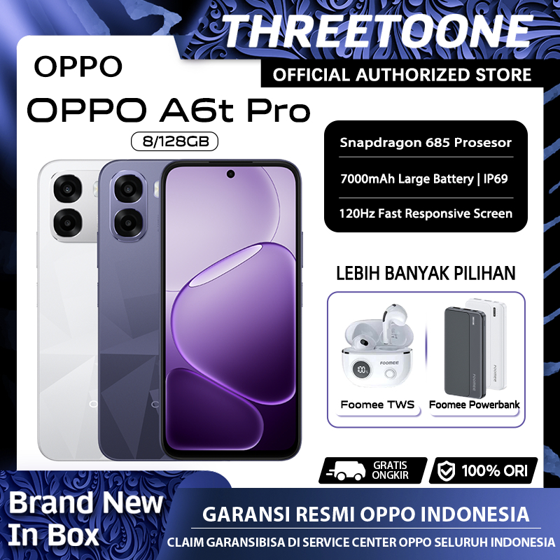 [Official Store] OPPO A6t Pro 8/128GB Snapdragon 685 — Garansi Resmi OPPO Indonesia