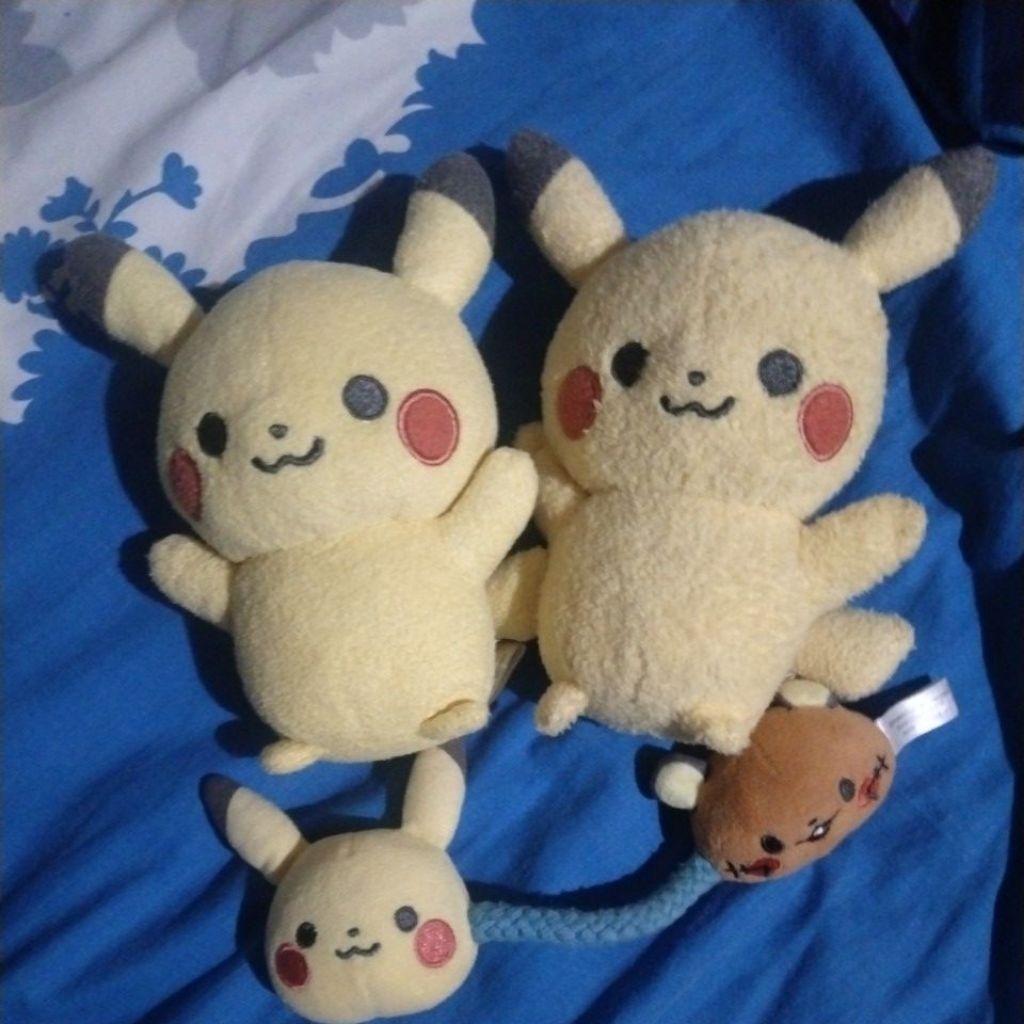 Boneka pokemon bunyi kerincing PIKACHU DEDENNE
